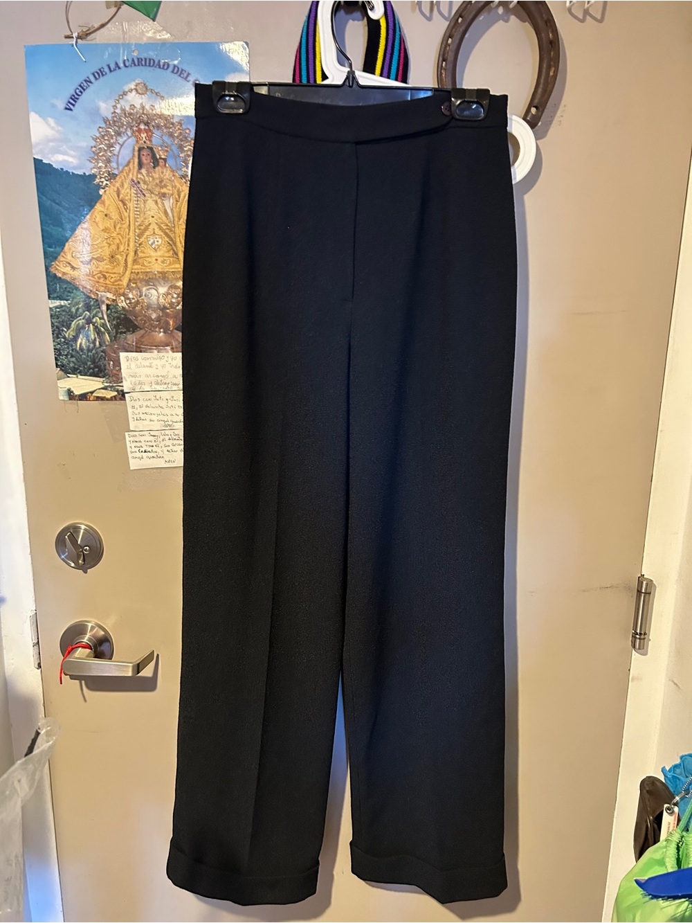 Women's Black Straight-Leg Dress Pants